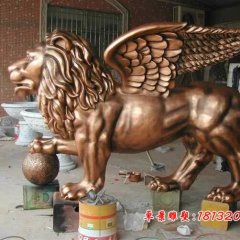 狮子铜雕，广场铜雕狮子雕塑