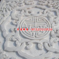 精致的石头浮雕，纯白色石头浮雕汉白玉浮雕