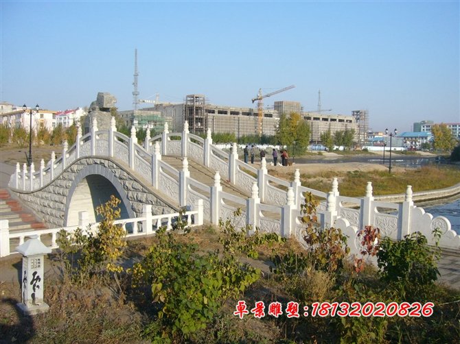 石雕栏杆，汉白玉栏杆雕塑