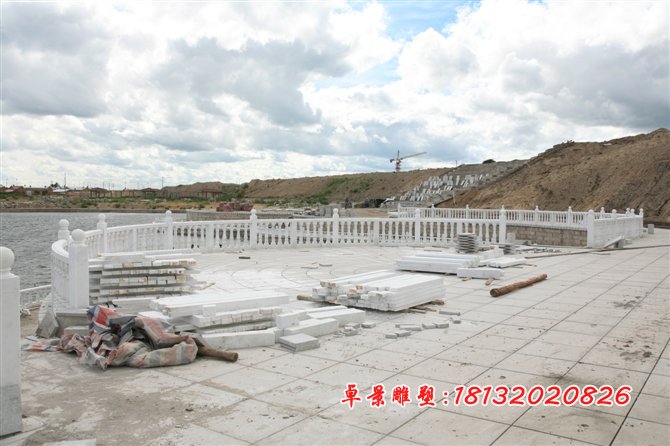 石雕栏杆，汉白玉栏杆雕塑