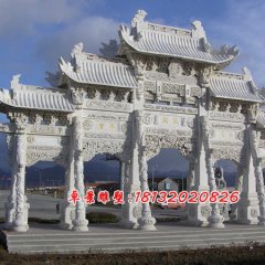 雕塑-石雕-牌楼