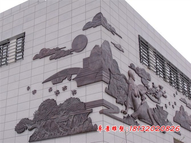 紫铜浮雕，锻铜浮雕 (2)