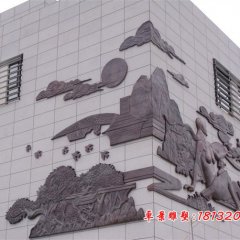 紫铜浮雕，锻铜浮雕