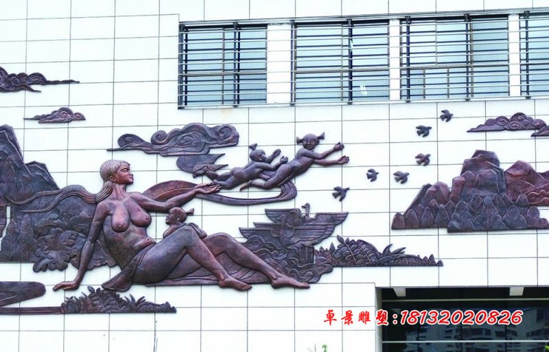 紫铜浮雕，锻铜浮雕