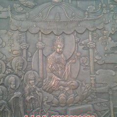 寺庙铜浮雕，紫铜浮雕