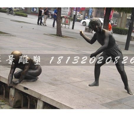 人物铜雕，公园小品铜雕 (6)