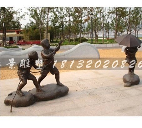 人物铜雕，公园小品铜雕 (5)