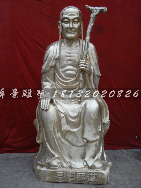 十八罗汉铜雕，铸铜十八罗汉雕塑 (1)