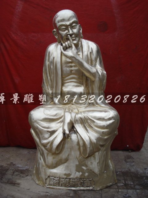 十八罗汉铜雕，铸铜十八罗汉雕塑 (4)