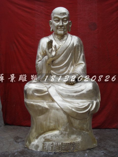 十八罗汉铜雕，铸铜十八罗汉雕塑 (5)