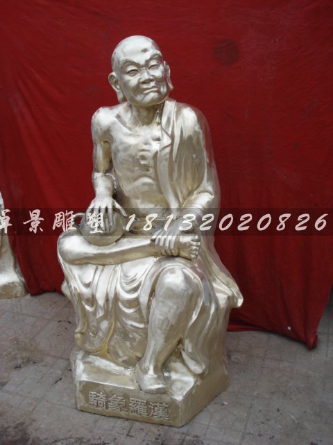 十八罗汉铜雕，铸铜十八罗汉雕塑 (3)