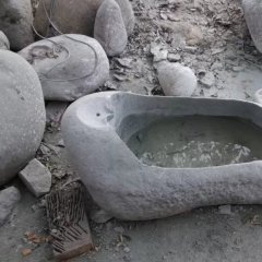 大理石花盆，石水盆