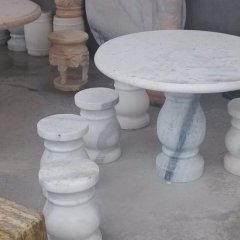 大理石石桌石凳，公园石桌石凳