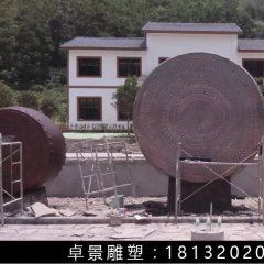 铜鼓，铸铜鼓雕塑