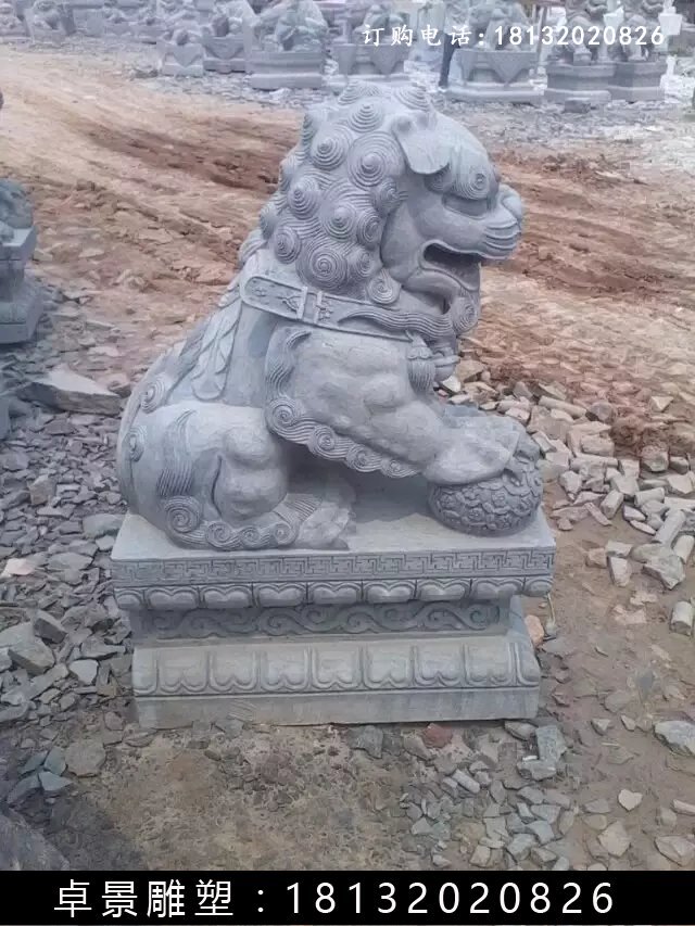 北京狮石雕，仿古北京狮雕塑 (2)