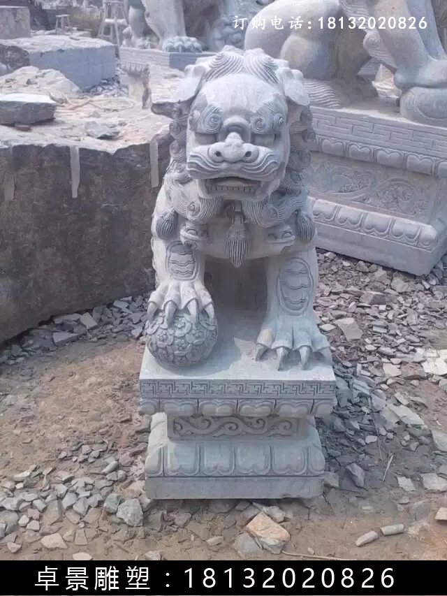 北京狮石雕，仿古北京狮雕塑 (3)
