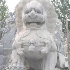 北京狮石雕，汉白玉狮子雕塑