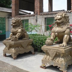 北京狮铜雕，狮子铜雕，铸铜狮子雕塑