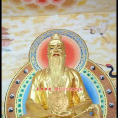 太上老君铜雕，道德天尊铜雕，鎏金铜太上老君雕塑