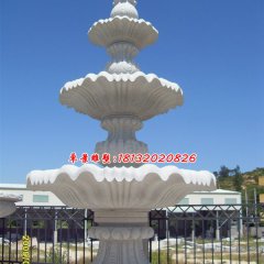 石喷泉，石水池