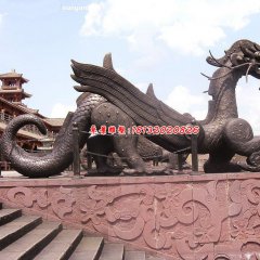 铜龙雕塑，广场龙铜雕