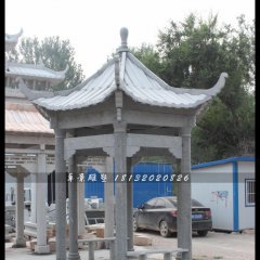 石凉亭，公园石凉亭
