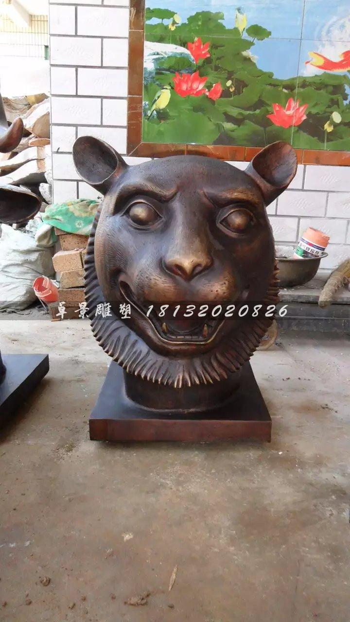 十二生肖兽首铜雕，十二生肖铜雕
