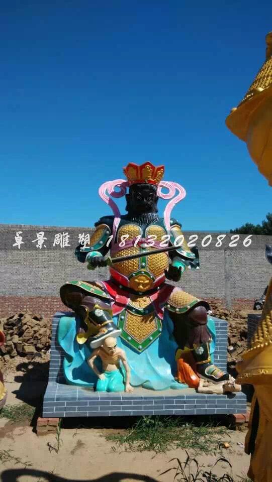玻璃钢四大天王雕塑，玻璃钢神仙雕塑 (3)