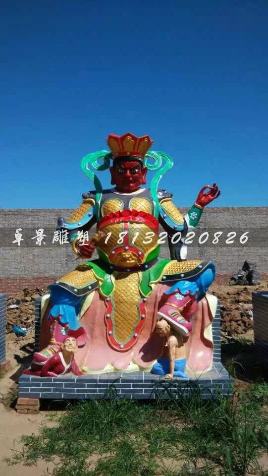 玻璃钢四大天王雕塑，玻璃钢神仙雕塑 (4)