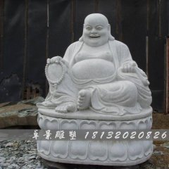 弥勒佛石雕，汉白玉弥勒佛石雕