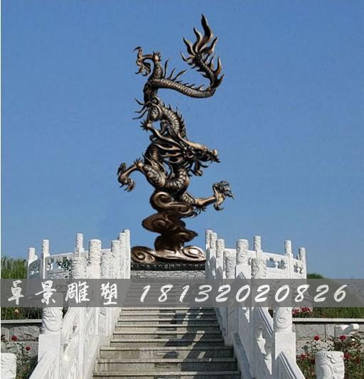 铜雕龙，铸铜龙铜雕