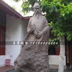 胡铨铜雕，广场名人雕塑