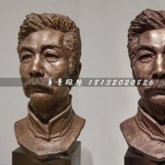 鲁迅铜雕，校园名人铜雕