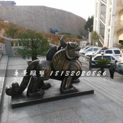 独角兽铜雕，法院独角兽雕塑