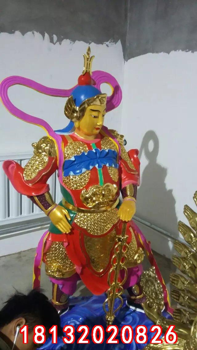 玻璃钢韦佗雕塑，玻璃钢韦佗护法雕塑 (3)