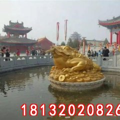 金蟾铜雕，招财金蟾铜雕