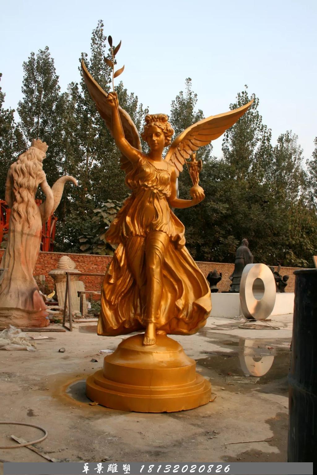 和平女神铜雕，铸铜和平女神雕塑 (1)
