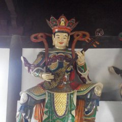 玻璃钢四大天王雕塑，彩绘四大天王玻璃钢雕塑
