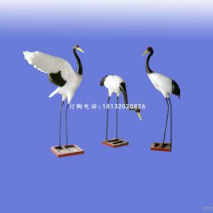 玻璃钢仙鹤雕塑，玻璃钢广场仙鹤雕塑