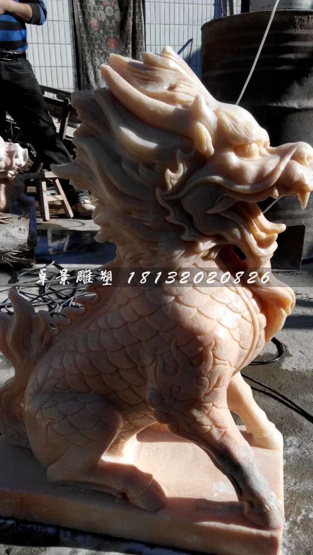 石头麒麟，石雕麒麟雕塑