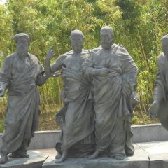 西方名人铜雕