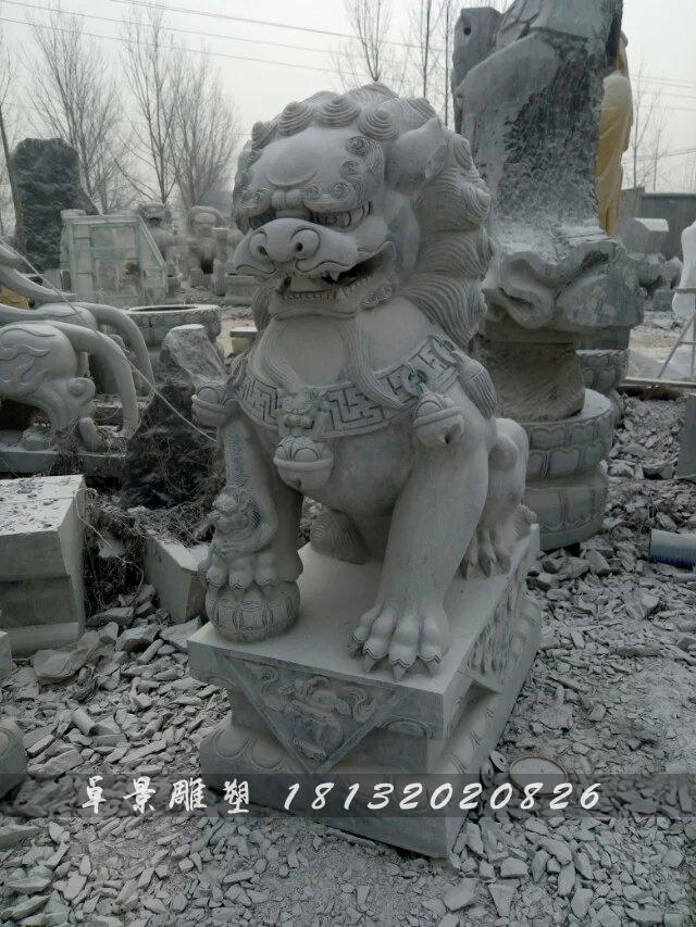 狮子石雕，仿古狮子石雕，门狮石雕 (5)