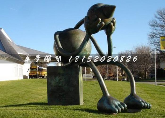 外星人雕塑，铸铜外星人雕塑