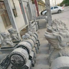 石抱鼓，石门墩，仿古石门墩