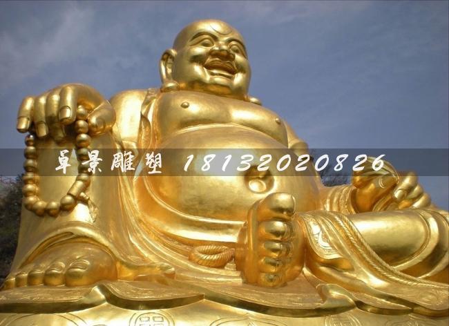 弥勒佛铜雕，铜佛像