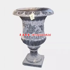 石花盆，青石花盆，仿古花盆