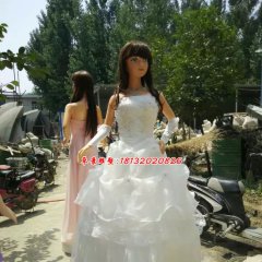 玻璃钢美少女雕塑，卡通美少女玻璃钢雕塑