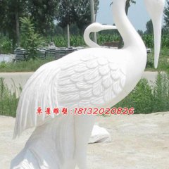 汉白玉仙鹤，石雕仙鹤