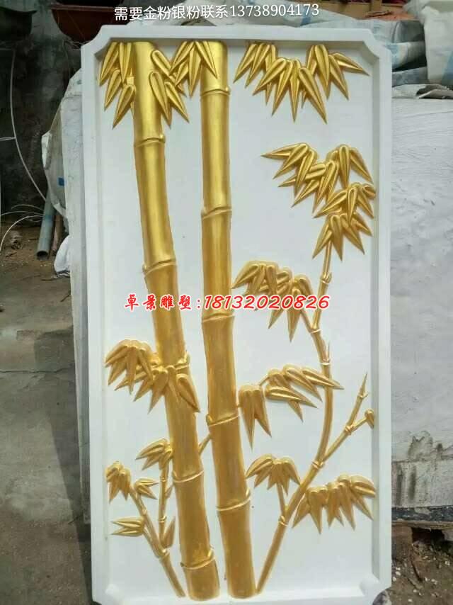 铜浮雕，梅兰竹菊铜浮雕 (4)