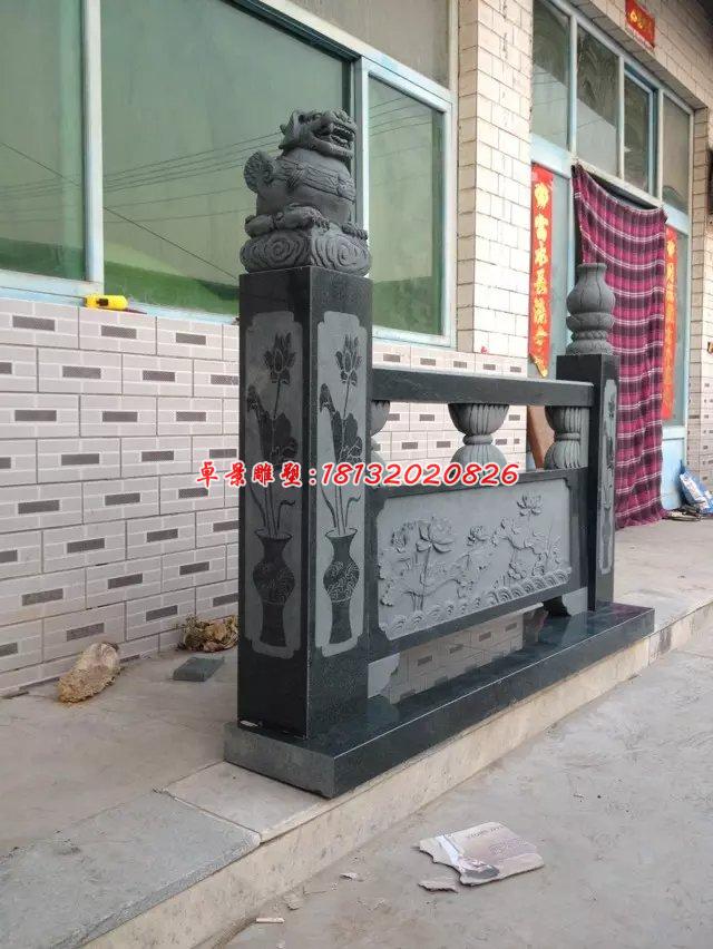 栏板石雕，青石栏板 (4)
